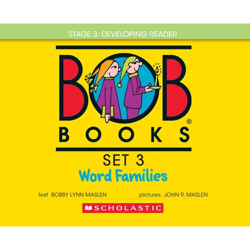 Bob Books - Word Families Hardcover Collection of 8 Stories Decodable Phonics Stories, Ages 4 and Up, Kindergarten, First Grade (Stage 3: Developing R