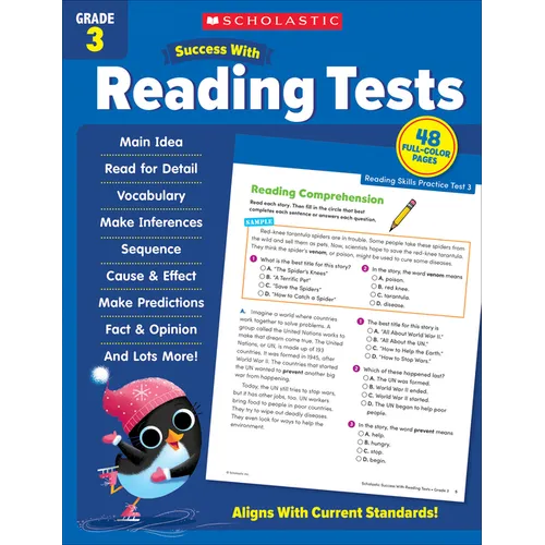 Scholastic Success with Reading Tests Grade 3 Workbook
