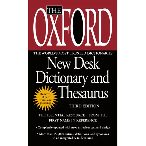 The Oxford New Desk Dictionary and Thesaurus